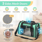 Discala Cat Dog Carrier Up to 15 Lbs TSA Airline Approved Pet Carrier - Image 6