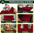 Paw Buddies Waterproof Blanket 80"x90" – Reversible Microfleece Throw - Image 7