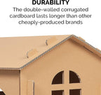 FurHaven Townhouse Multi-Level Cardboard Cat House - Image 4