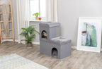 TRIXIE Double Crazy Cube Stackable Cat Condo - Image 2