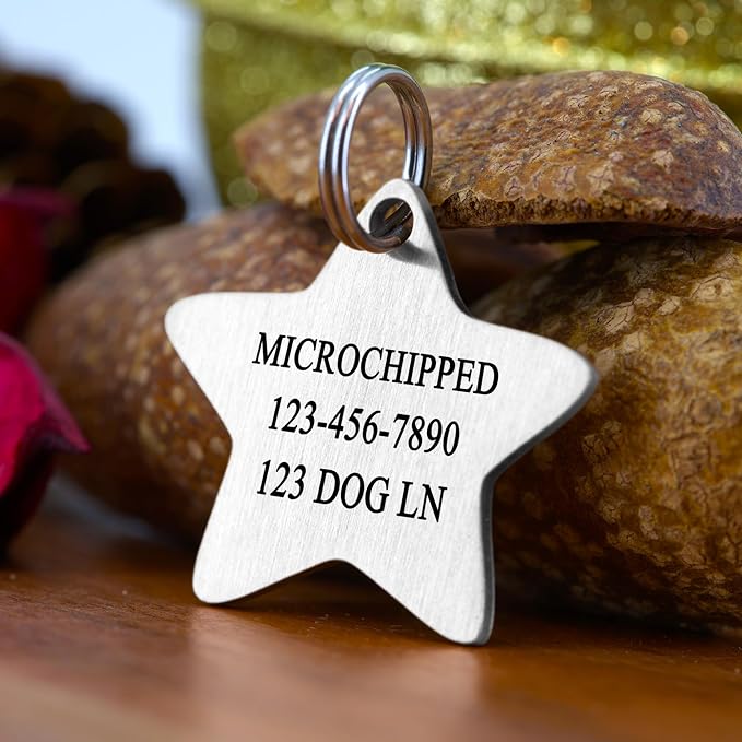 Ultra Joys Cat ID Tag Personalized Pet Tags, Durable Stainless Steel Small Pet - Image 3