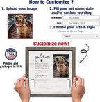 Customized Dog Collar Frame Memorial Pet Loss Sign - Image 2
