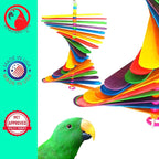 Bonka Bird Toys 867 Big Stick 9.50" x 6", Medium Parrot Chew Cage Toy, and - Image 6