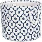 Bone Dry Pet Storage Collection Lattice Paw Print, Small Round by BoneDry