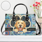 Personalized Pet Mom Leather Handbag – Custom Name Dog Cat Photo Purse - Image 9