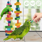 Bird Toys for Parrot, Birds Cage Chewing Playing Training Toy for Cockatoos - Image 7