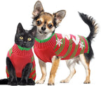 Dog Christmas Sweater Cute Snowman Puppy Cat Costume Boy Girls Xmas Holiday Pet - Image 2