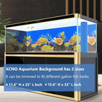 Aquarium Background Seabed Coral Rock Water Plants Fish Tank Backdrop 10 20 - Image 2