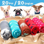 Eccliy 20 Pcs Puppy Blanket Pet Soft Fleece Dog Blankets Warm Felt Throw Sleep - Image 3