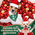 Sanwuta 50 Pcs Christmas Dog Bandanas and Collar Bow Ties Set 25 Bandanas Bulk - Image 2