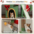 PETEPELA 83-108'' Floor to Ceiling Christmas Cat Tree - Image 6
