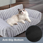 Cute Dog Cat Couch for Medium Large Dogs, Fluffy Pet Sofa Dog Couch Bed - Image 6