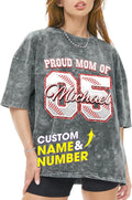H-DEWALL Custom T Shirts Mineral Wash Tshirt Bootleg Rap Tee Customized Gifts by H-DEWALL