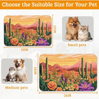 Pet Feeding Mat, Cactus Absorbent Dog Cat Food Mat Desert Dog Mat - Image 6