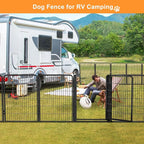 Dog Fence Outdoor Pens Outside, Portable Dog Play Pen 40" H 8 Panels Pet - Image 4