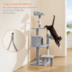 Yaheetech 57in Multi-Level Cat Tree Tower - Image 5