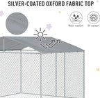 PawHut Outdoor Dog Kennel, Heavy Duty Dog Run Outdoor Fence - Image 4