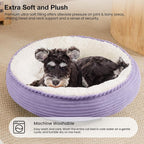 Love's cabin Round Donut Cat and Dog Cushion Bed, 25in Pet Bed - Image 7