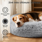 JOLLYVOGUE Calming Dog Bed Medium Size Dog, Anti-Anxiety Donut Medium Dog Bed - Image 2