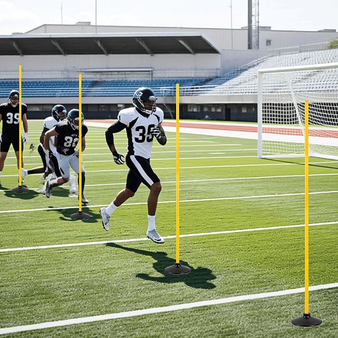 5 FT Agility Training Poles for Soccer/Dog/Horse, Adjustable Football - Image 7