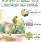 Natural Wood Bird Perch Stand Training, Intelligence Puzzle Enrichment Toys - Image 3