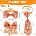 Reginary 100 Pieces Dog Bow Tie Collar Set Include 40 Dog Neckties, and 30 - Image 2