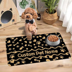 Personalized Dog Cat Mat with Name Photo Custom Placemat Feeding Mats - Image 5