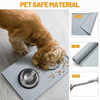 Hubulk Dog Feeding Mat, 100% Waterproof Food Grade Silicone Pet Food and Water - Image 5