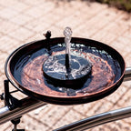 DREAMSOUL Deck Mounted Bird Bath Metal Birdbath Bowl Unheated - Image 2