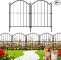 Decorative Garden Fence 17in x30ft, 30 Pack Rustproof Metal No Dig Fence Animal by Thrivinest