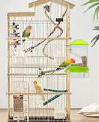 Hamiledyi Automatic Bird Feeder No Mess Bird Cage Feeder Seed Food Container - Image 3