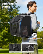 Pecute Cat Backpack with Widened Interior Space, Upgraded Dog Backpack Carrier - Image 4