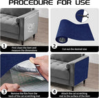 2 Pcs Total 78.8"x15.8" Cat Scratch Mat, Cat Scratch Couch Furniture Protector - Image 4
