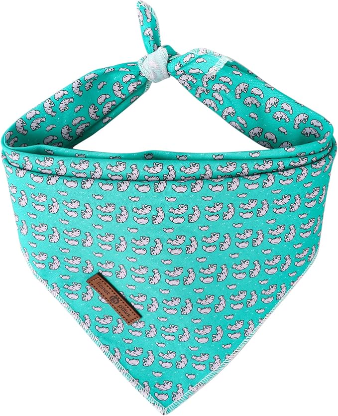 lionet paws Summer Dog Bandana Manatee by lionetpaws