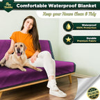 Paw Buddies Waterproof Blanket 80"x90" – Reversible Microfleece Throw - Image 4
