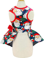 Pohshido Christmas Dog Dress, Winter Holiday Santa Claus Skirt - Image 2