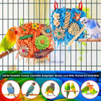 KATUMO Bird Toys, 2 Pack Bird Grass Mat Foraging Wall Toys Parrot Shredder Toys - Image 7