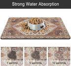 Dog Food Mats for Floors, Absorbent and Quick-Drying Pet Cat Food Mat, - Image 5