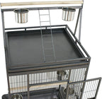 ZENY 68-Inch Birdcage, Playtop Parrot Cage, Wrought Iron Bird Cage - Image 7