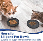 Arespark Pet Silicone Food Mat, Round Eating Tray - Image 2