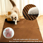 HCY&WLD Cat Litter Mat, Honeycomb Double Layer Cat Litter Trapping Mat - Image 3