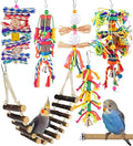 KATUMO Bird Toys, Parakeet Swing Parrot Ladder Cockatiel Perch Conure Hanging by KATUMO