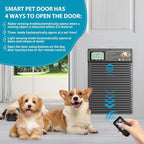 Smart Automatic Pet Door | Radar, Timer & Light Sensor Modes | Durable Aluminum - Image 4