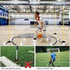 6 FT Agility Poles for Soccer, Basketball, Equestrian, Pet Training, 4/6/8/10 - Image 4