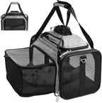PETUX Top and Side Expandable Pet Carrier by PETUX