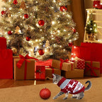 Cat Christmas Sweater Pet Winter Warm Coat Pajamas Reindeer Snowflake Knitwear - Image 5