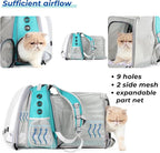 Lollimeow Cat Carrier Backpack, Expandable Bubble Pet Carrier - Image 3