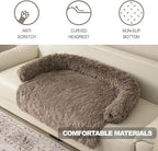 Calming Dogs/Cats Bed Mats, Dog Pad Washable Removable Couch Cover, Plush Long - Image 4