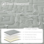 hyha Waterproof Dog Blanket, Soft Dog Bed Cover Pet Blankets, Waterproof Sofa - Image 2