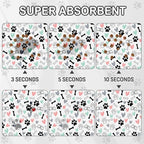 Dog Food Mat for Pet Cat Food Mat, Paws Absorbent Quick Dry Dog Bowl Mats for - Image 4